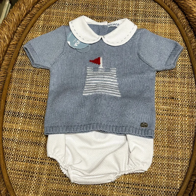 One-DAY Sale off-shoulder dressCastle Sky Blue Set