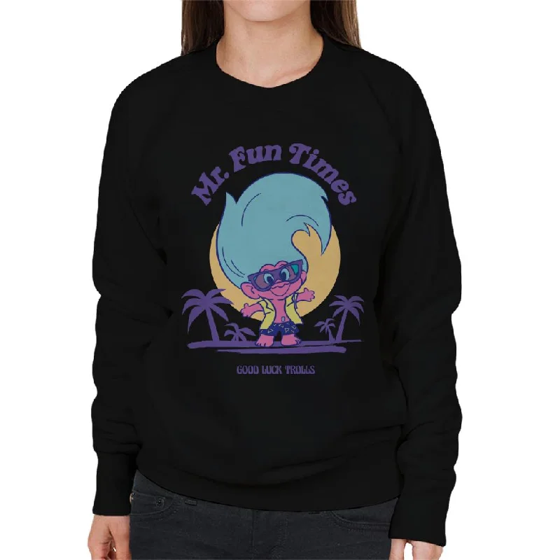Special Savings stylish training hoodieTrolls Mr Fun Times Good Luck Trolls Women's Sweatshirt Special Savings stylish training hoodieTrolls Mr Fun Times Good Luck Trolls Women's Sweatshirt
