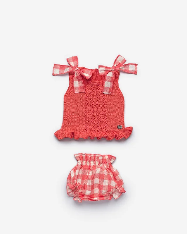 Price Drop evening dressCoral Knit Set