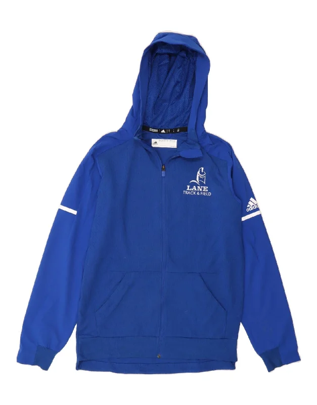 Overstock ADIDAS Mens Zip Hoodie Sweater Medium Blue