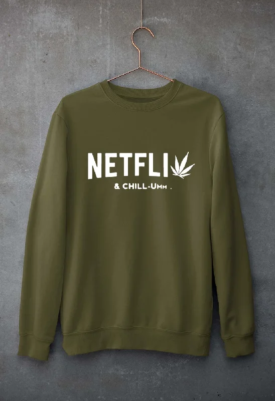 Seasonal Sale versatile gym hoodieNetflix Weed & Chill Unisex Sweatshirt for Men/Women
