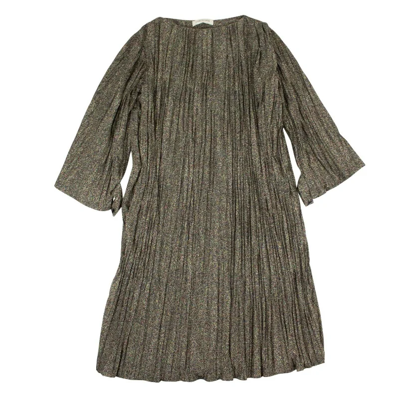 Don't Wait casual dressMulticolored Plisse Midi Dress