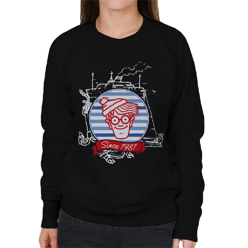 Weekend Deal functional sports hoodieWhere's Wally Since 1987 Boat Women's Sweatshirt