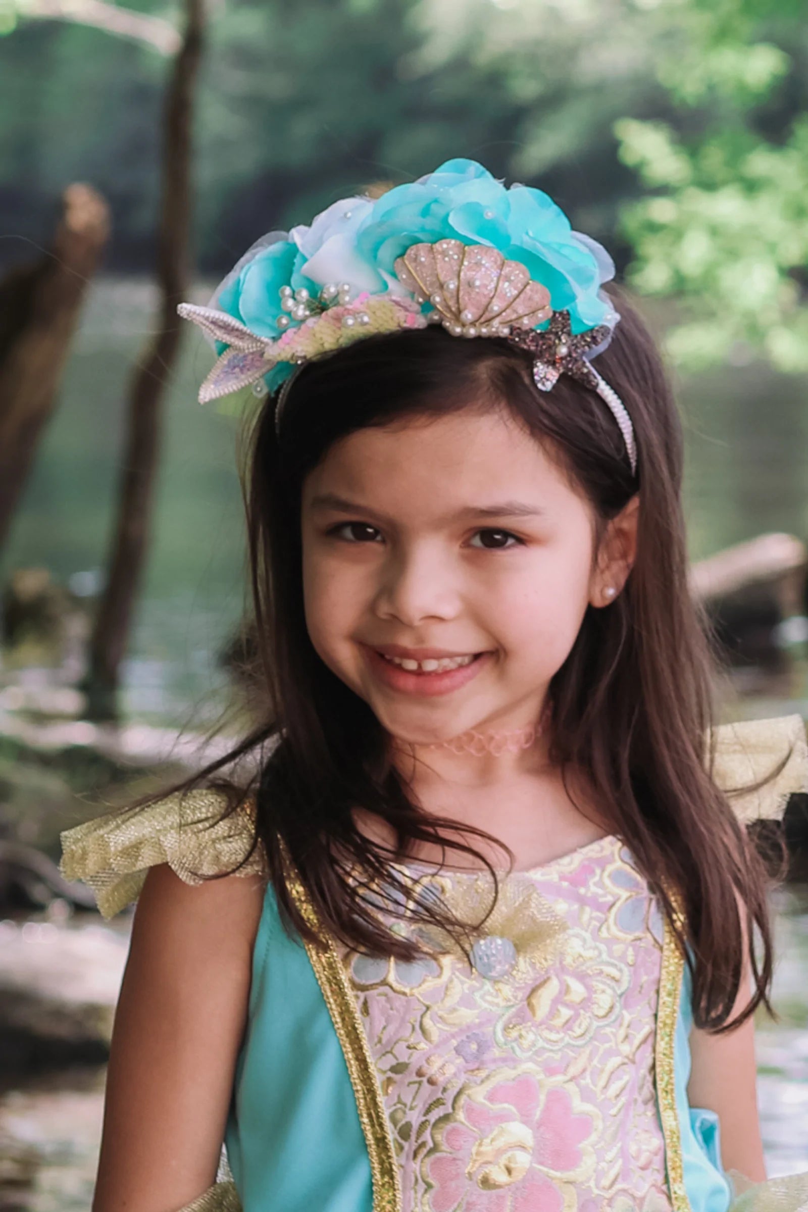 Bonus Savings off-the-shoulder dressMermaid Headband