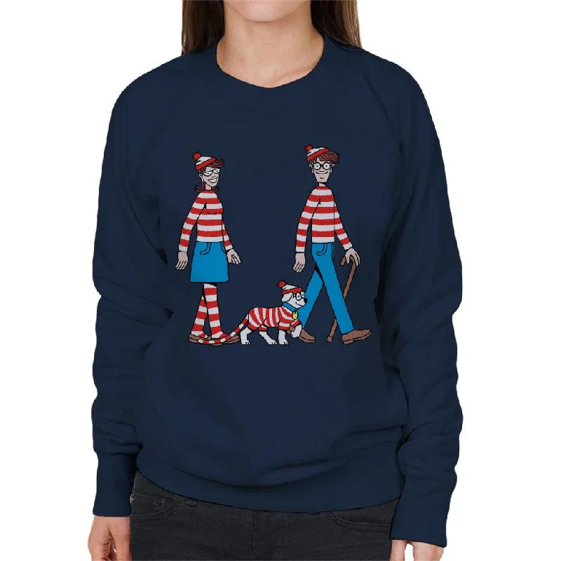 Midnight Madness oversized gym sweatshirtWhere's Wally Walking With Wenda And Woof Women's Sweatshirt