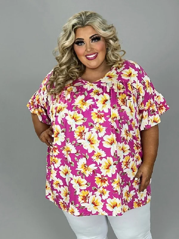 Buy Now sleek dress24 PSS {A New Dawn} Fuchsia Floral V-Neck Tunic EXTENDED PLUS SIZE 4X 5X 6X Buy Now sleek dress24 PSS {A New Dawn} Fuchsia Floral V-Neck Tunic EXTENDED PLUS SIZE 4X 5X 6X