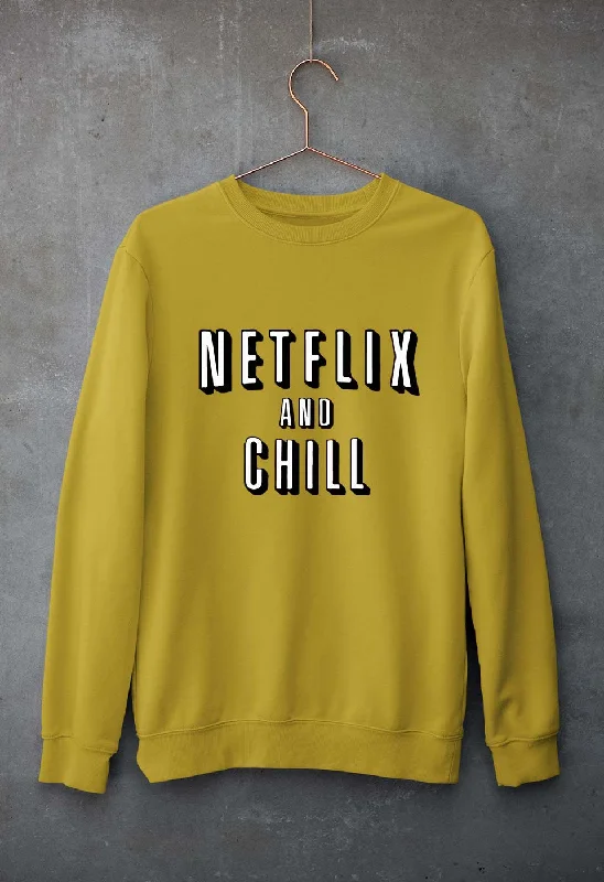 Exclusive Online Offer lightweight workout sweatshirtNetflix and Chill Unisex Sweatshirt for Men/Women