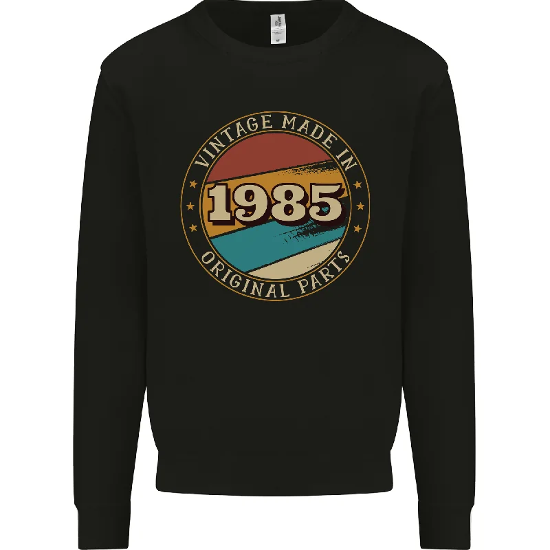 Huge Savings premium gym hoodie39th Birthday  Vintage Made In 1985 Mens Sweatshirt Jumper