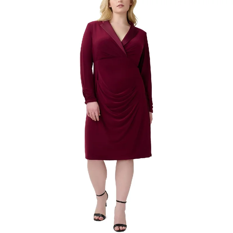 Markdown Madness draped dressAdrianna Papell Womens Plus Notch Collar Cocktail and Party Dress Markdown Madness draped dressAdrianna Papell Womens Plus Notch Collar Cocktail and Party Dress