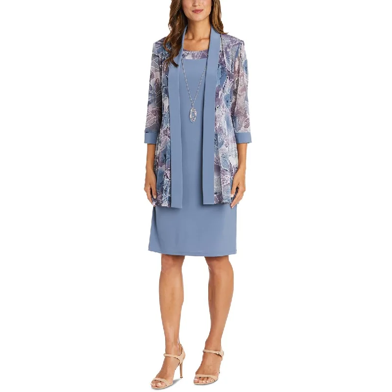 Price Reduction backless dressR&M Richards Womens Plus Printed  Two Piece Dress