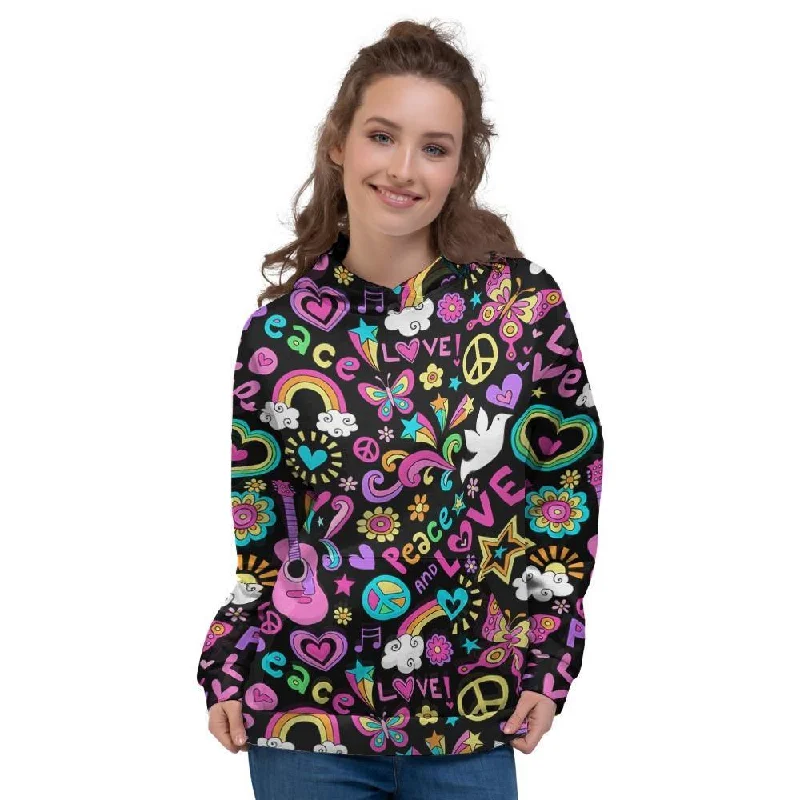 Huge Savings Hippie Retro Women's Hoodie