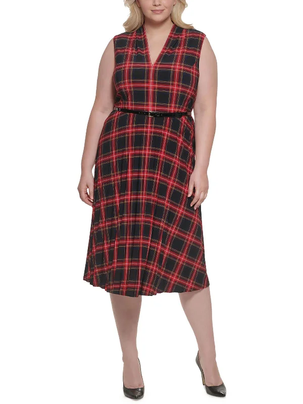 Limited Availability chic slip dressPlus Womens Belted l= Maxi Dress