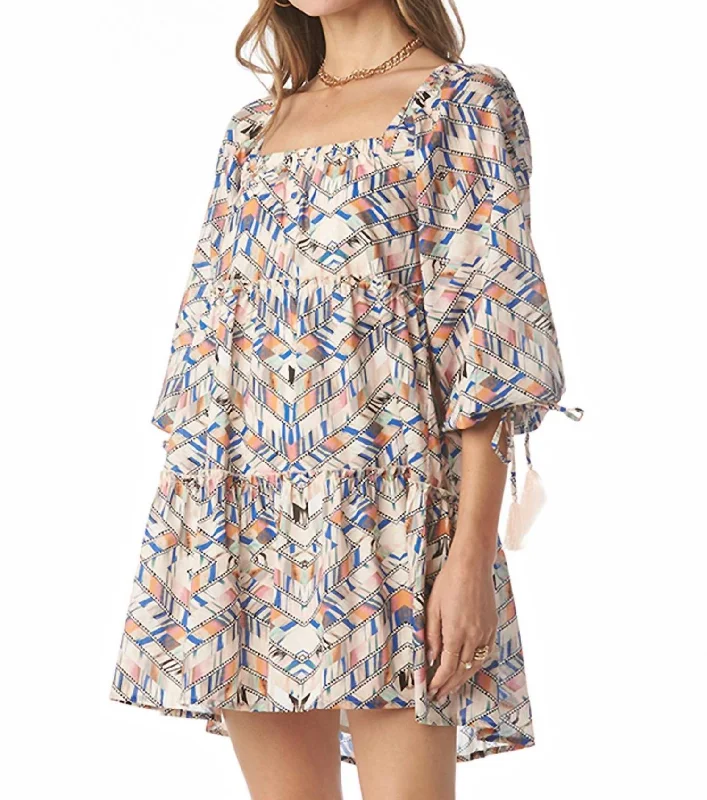 Year-End Sale backless dressDovie Dress In Geometric Wash