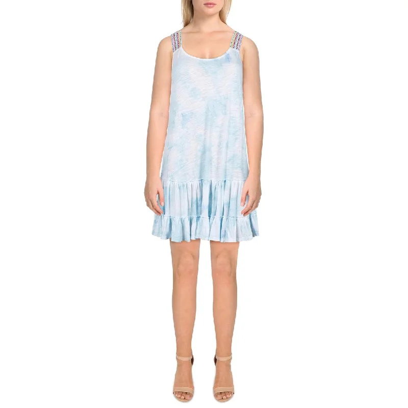 Limited Availability modern dressPitusa Womens Tie-Dye Mini Slip Dress
