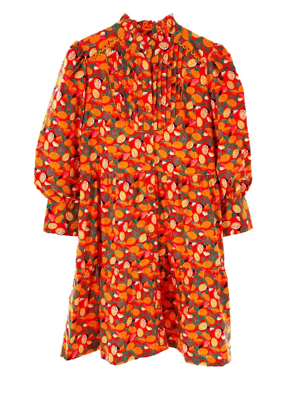 Instant Discount sophisticated dressJulia Dress In Orange Multi