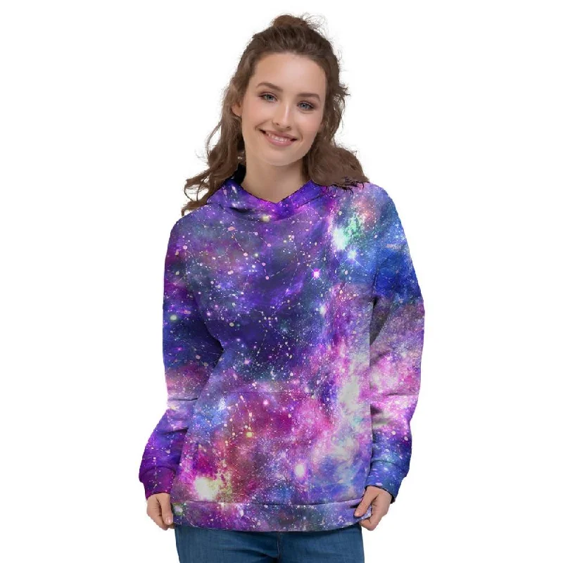 Stock Up and Save Galaxy Night Print Women's Hoodie