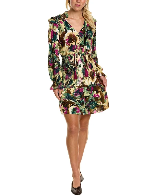 Low Prices floral dressMirabel Smocked Mini Dress