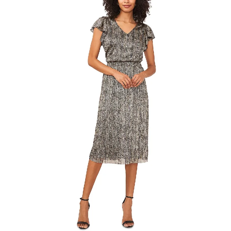 Factory Direct Sale midi dressVince Camuto Womens Midi Flutter Sleeve Wear To Work Dress Factory Direct Sale midi dressVince Camuto Womens Midi Flutter Sleeve Wear To Work Dress