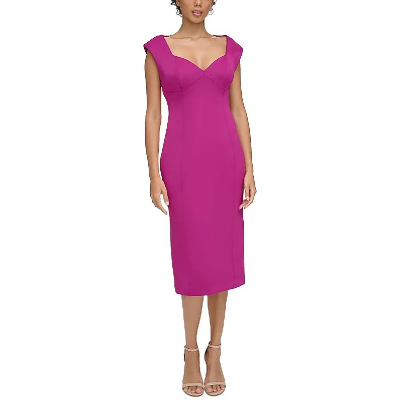 Lowest Price satin midi dressCalvin Klein Womens Sleevless Seamed Sheath Dress