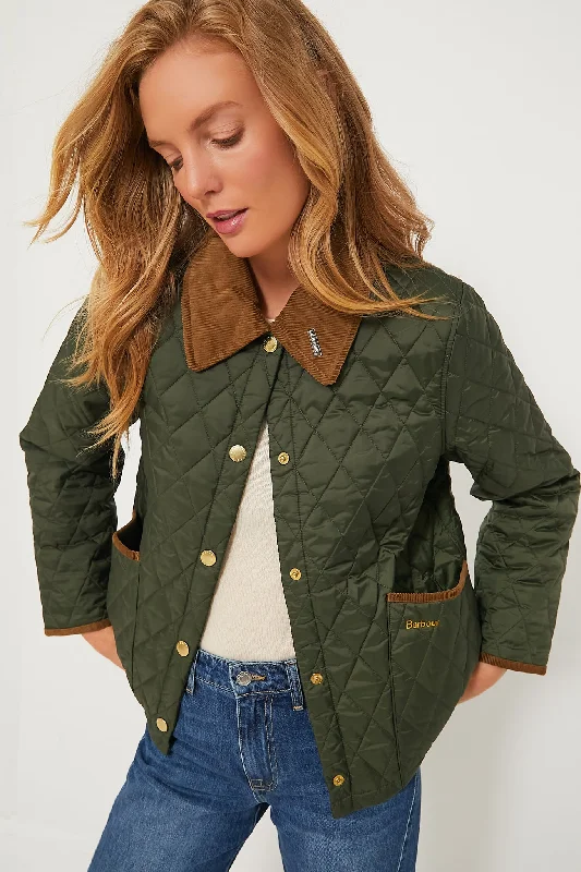 Don’t Miss Out sporty puffer jacketOlive 30th Anniversary Cropped Liddesdale