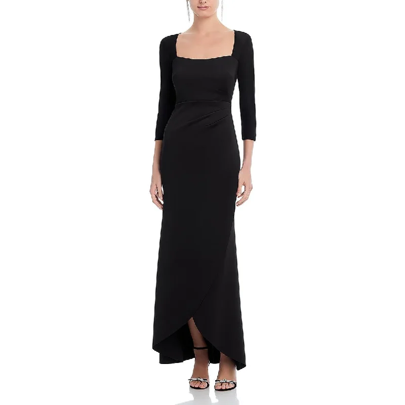 One-DAY Sale velvet dressEliza J Womens Illusion Long Evening Dress