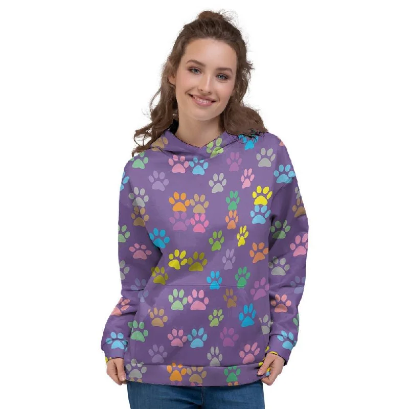 Crazy Deals Colorful Paw Women's Hoodie