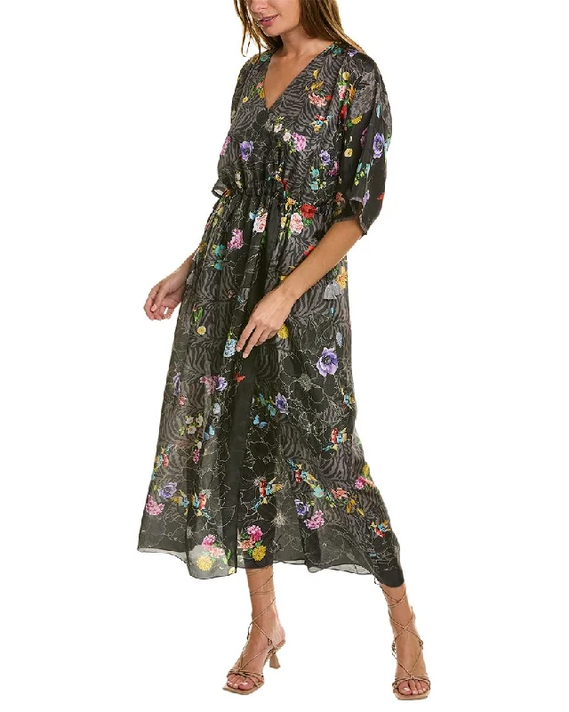 Weekend Special backless dressJohnny Was Zippy Cassie Silk Dress