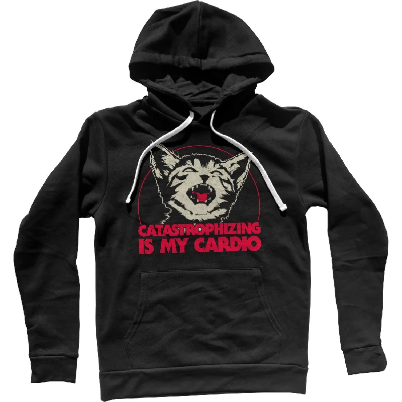 Deal Explosion Catastrophizing Is My Cardio Cat Unisex Hoodie