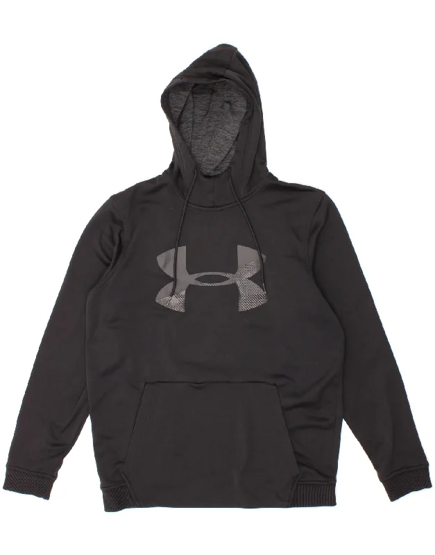 The Best Prices UNDER ARMOUR Mens Cold Gear Graphic Hoodie Jumper Medium Black
