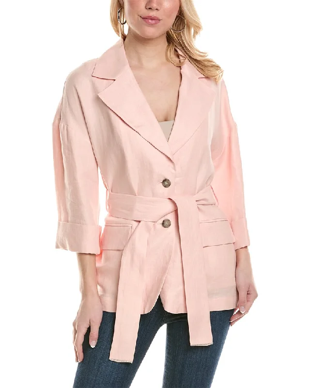 Early Access stylish trench jacketPeserico Linen Blazer