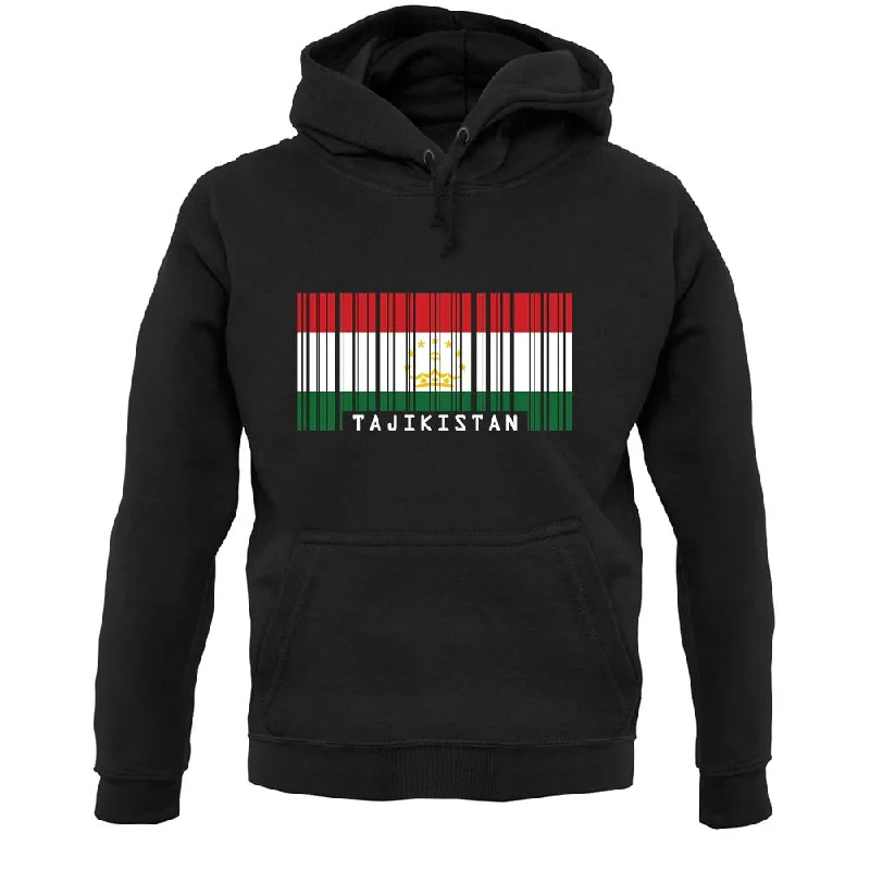 Discount Deals Tajikistan Barcode Style Flag Unisex Hoodie