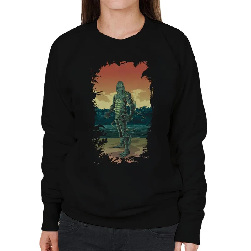 Daily Specials luxury fitness sweatshirtThe Creature From The Black Lagoon Full Body Seaweed Women's Sweatshirt