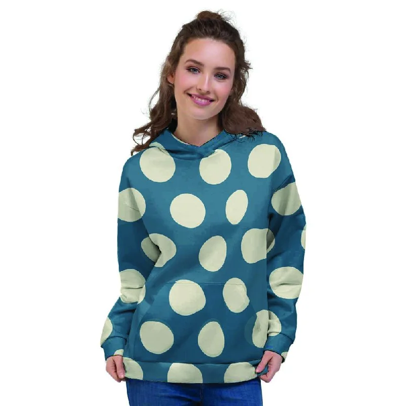 Limited Time Blue Polka Dot Women's Hoodie