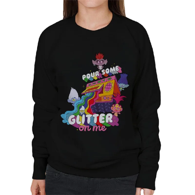 Stock Clearance lightweight fitness hoodieTrolls Pour Some Glitter On Me Women's Sweatshirt