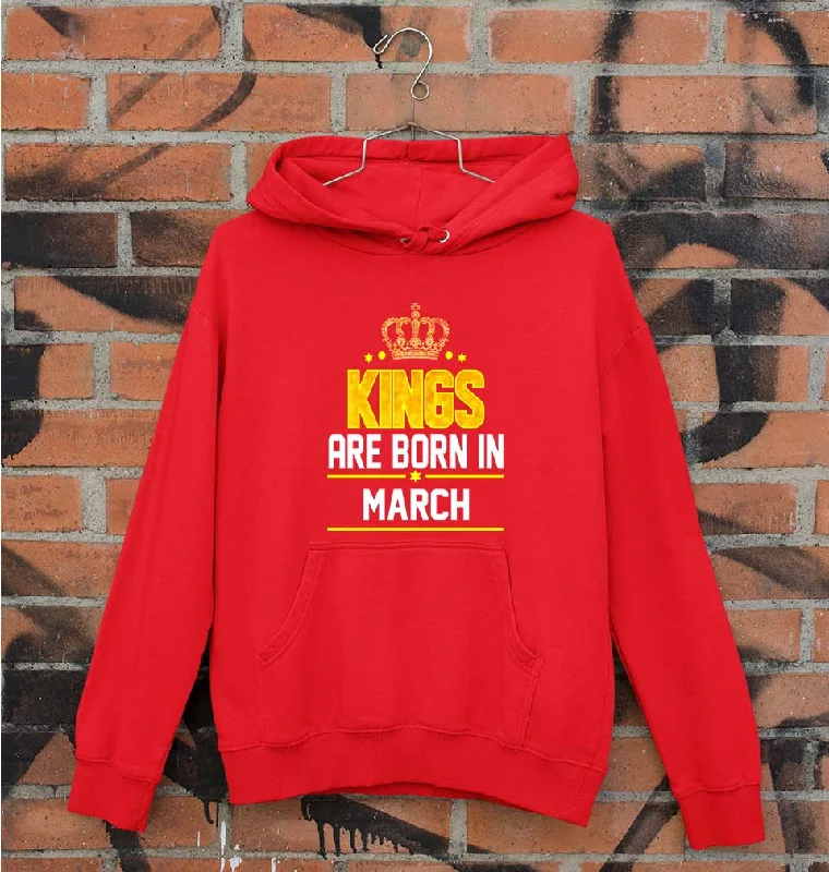 Limited Availability performance hoodieKings Are Born In March Unisex Hoodie for Men/Women