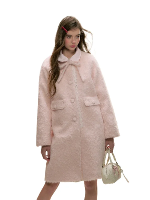 Quick Sale premium jacketBaby Pink Woolen Coat