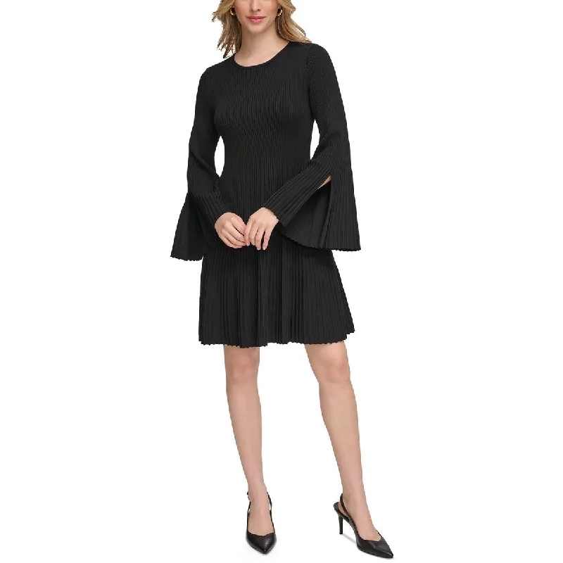 Price Cut high-waisted dressCalvin Klein Womens Sweater Fit & Flare Sweaterdress