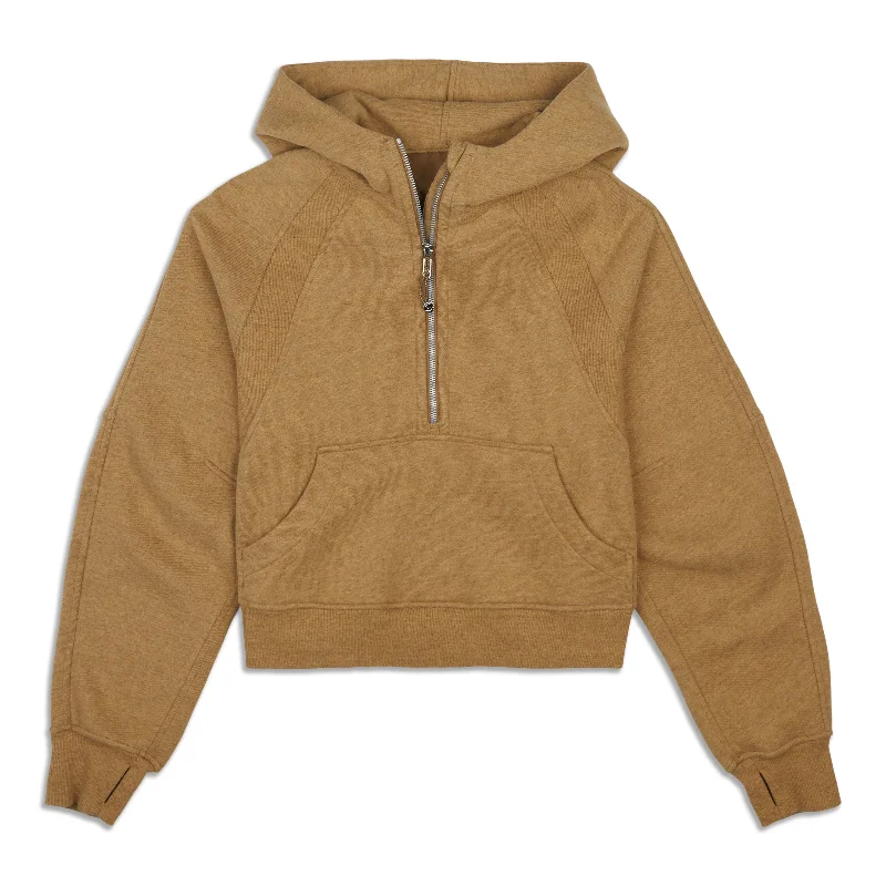 Price Rollback Scuba Oversized Half-Zip Hoodie - Resale