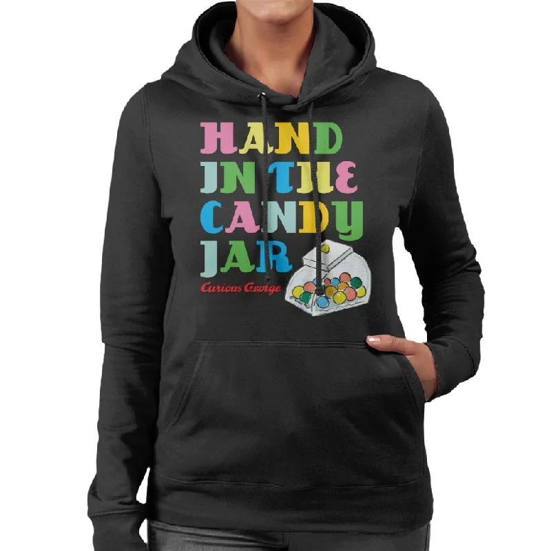 Holiday Sale lightweight hooded sweatshirtCurious George Hand In The Candy Jar Women's Hooded Sweatshirt Holiday Sale lightweight hooded sweatshirtCurious George Hand In The Candy Jar Women's Hooded Sweatshirt