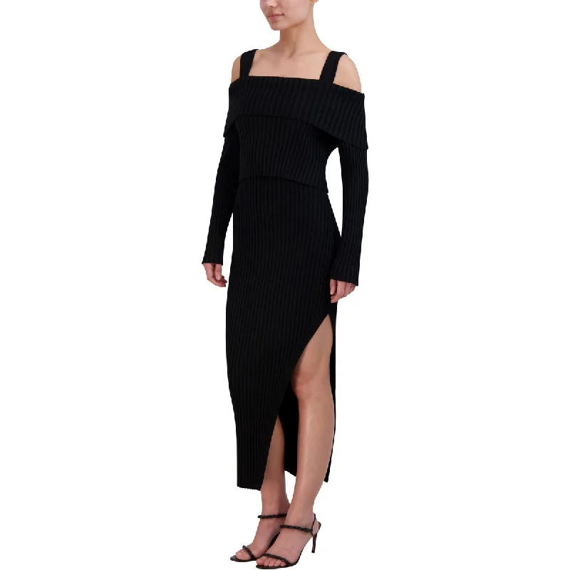 New Markdowns chic slip dressBCBGMAXAZRIA Womens Off-the-Shoulder Slit Two Piece Dress New Markdowns chic slip dressBCBGMAXAZRIA Womens Off-the-Shoulder Slit Two Piece Dress