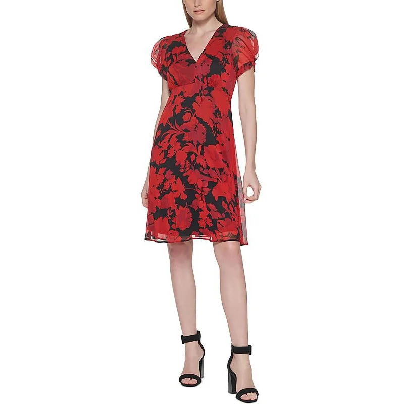 Anniversary Sale cocktail dressCalvin Klein Womens Plus Puff Sleeve Empire-Waist Midi Dress Anniversary Sale cocktail dressCalvin Klein Womens Plus Puff Sleeve Empire-Waist Midi Dress