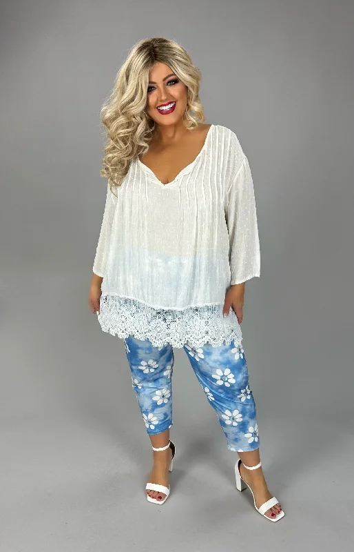 Deal Dash structured dressSQ {Luckier Than Most} Ivory Swiss Dot Tunic w/Lace CW EXTENDED PLUS SIZE 1X 2X 3X 4X Deal Dash structured dressSQ {Luckier Than Most} Ivory Swiss Dot Tunic w/Lace CW EXTENDED PLUS SIZE 1X 2X 3X 4X