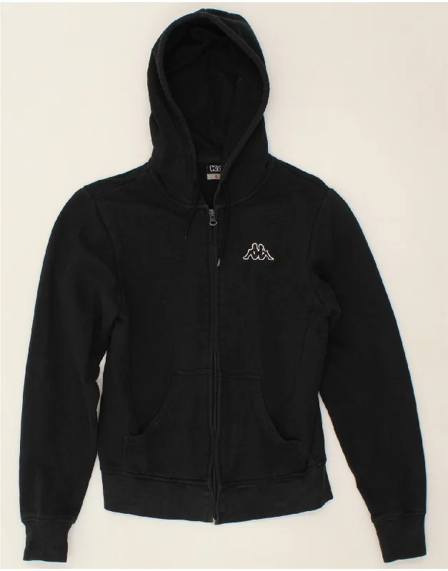 Bargain Prices KAPPA Boys Zip Hoodie Sweater 11-12 Years Large Black Cotton