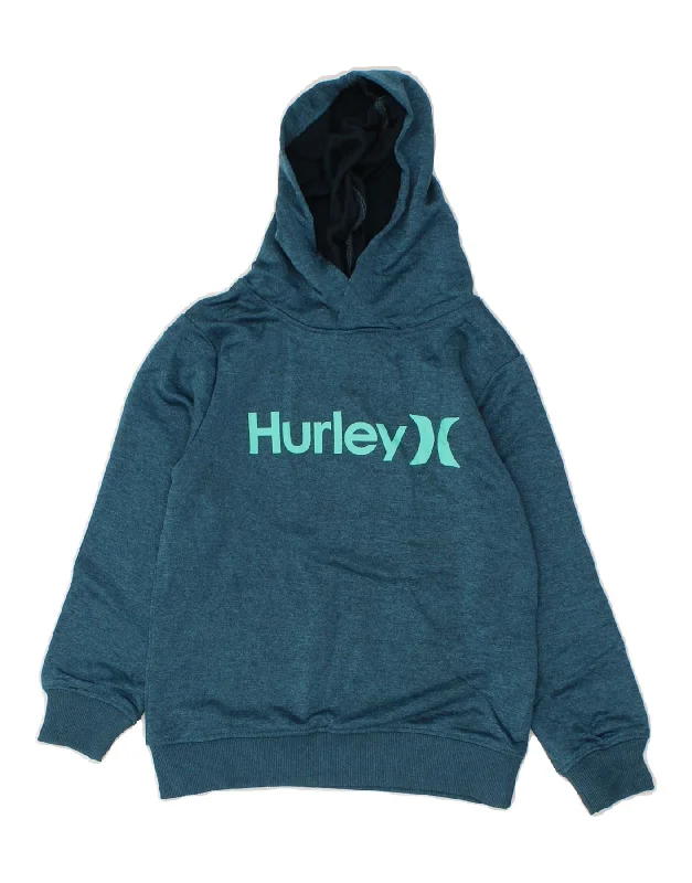 Huge Discounts HURLEY Boys Graphic Hoodie Jumper 5-6 Years Blue