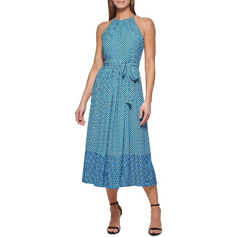 Midnight Madness oversized dressDKNY Womens Midi Print Halter Dress