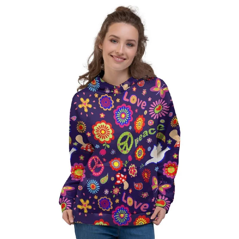 Exclusive Savings Hippie Floral Women's Hoodie