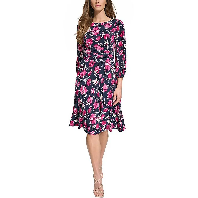 Loyalty Reward chic dressJessica Howard Womens Floral Print Midi Sheath Dress