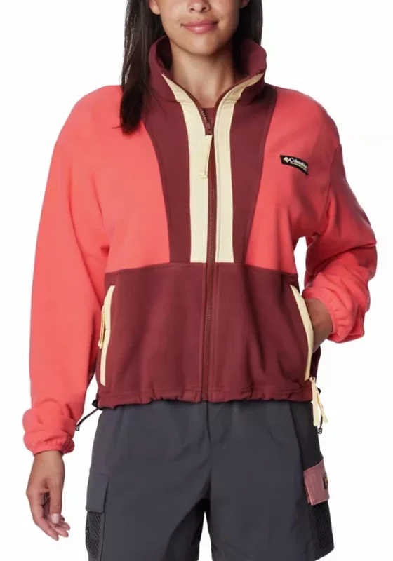 Price Reduction breathable hoodieColumbia Womens Back Bowl™ Colour Block Fleece, Pink