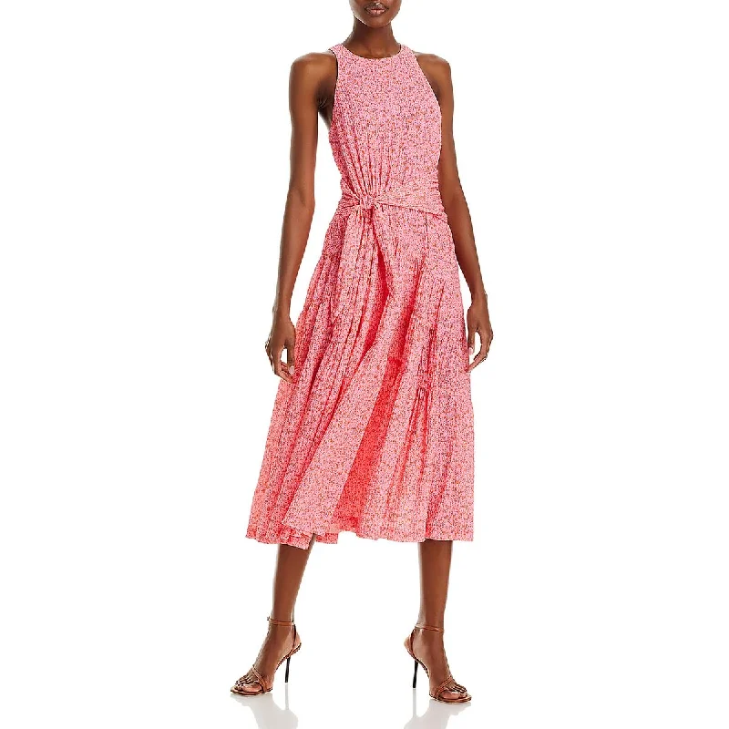 Early Access cocktail party dressCinq a Sept Womens Ruffled Floral Midi Dress
