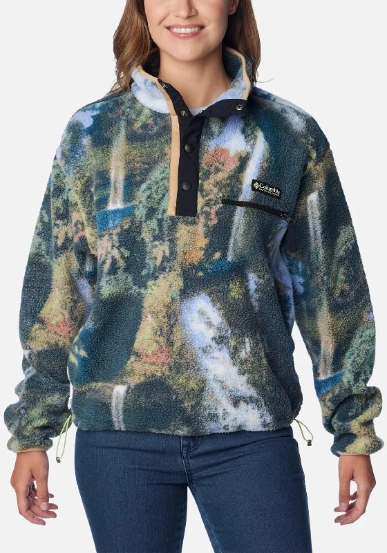 Year-End Clearance soft pullover hoodieColumbia Womens Helvetia™ Half Snap Fleece, Napa Green Falls Year-End Clearance soft pullover hoodieColumbia Womens Helvetia™ Half Snap Fleece, Napa Green Falls